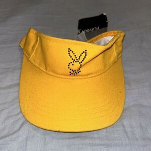 Vintage‎ Playboy Visor /Hat 1990s Yellow Bunny New NWT A4